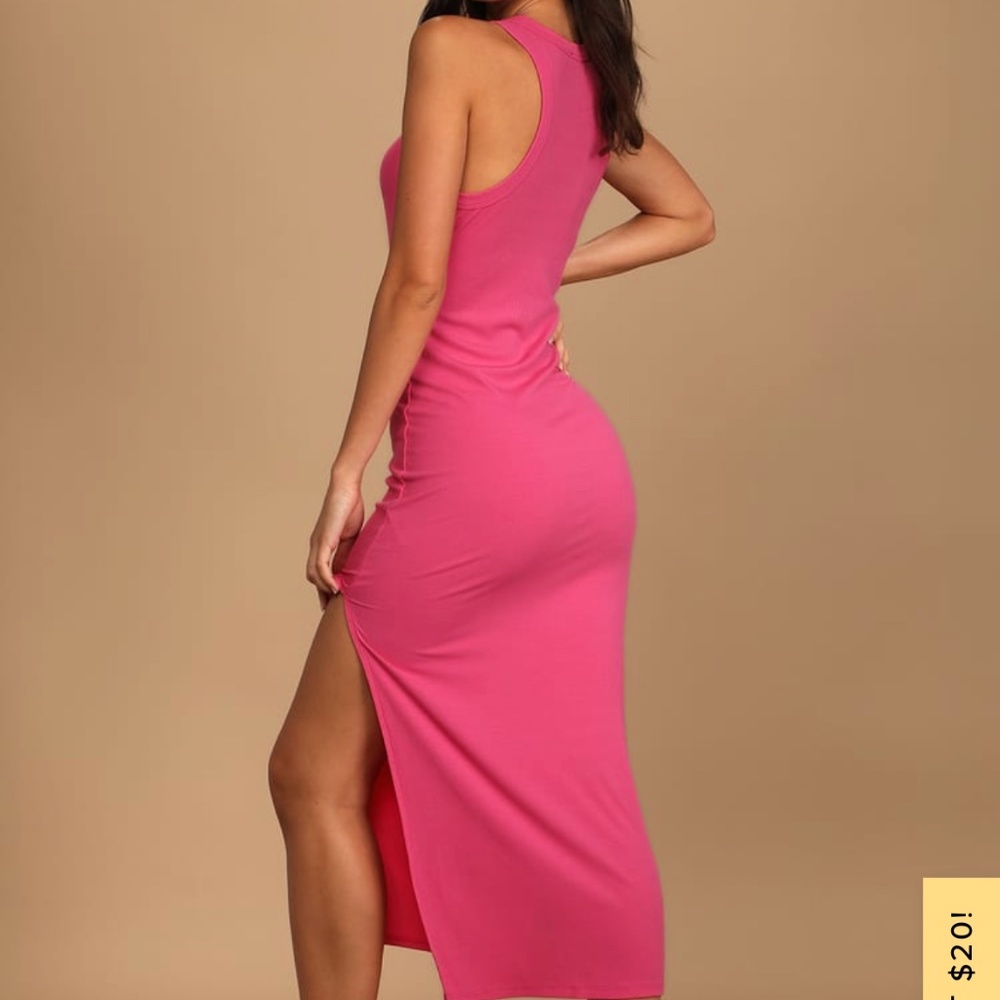 Hot pink modicon dress